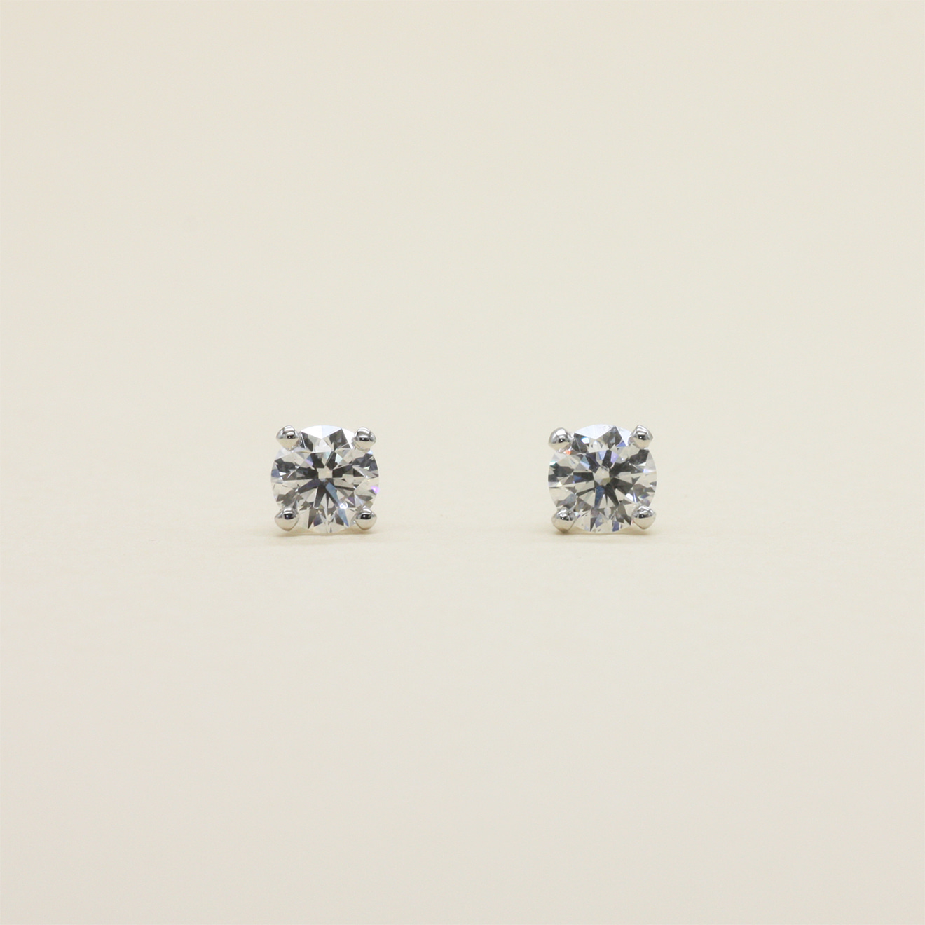 0.5ct(5부) 랩다이아몬드 4Prong Solitaire Earring
